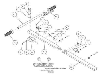 Part Location Diagram of 172073 MK Diamond Lever, Lock Release